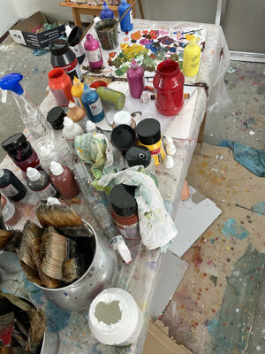 Ilona Hendriks in the Studio