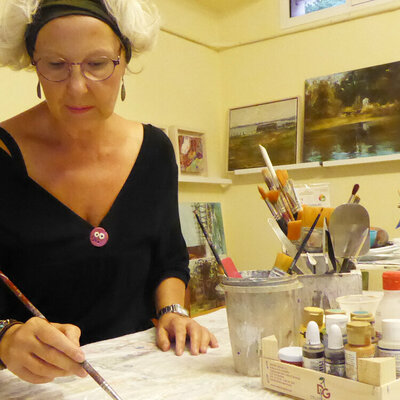 Ana María González JIMÉNEZ in the Studio