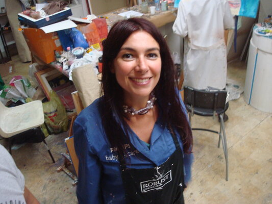 Barbara Pastorino in the Studio