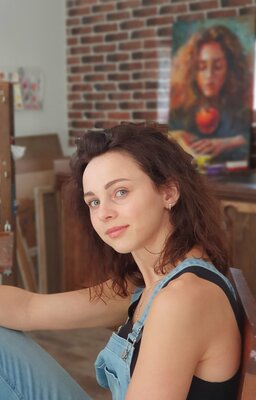 Liubou Sas in the Studio