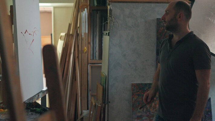 Sergei Chernyakovsky in the Studio