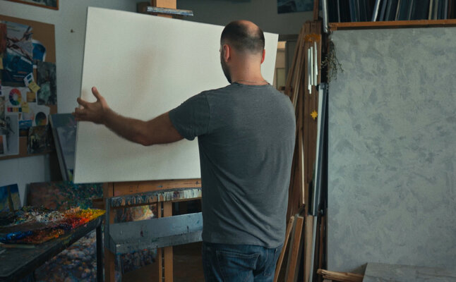 Sergei Chernyakovsky in the Studio