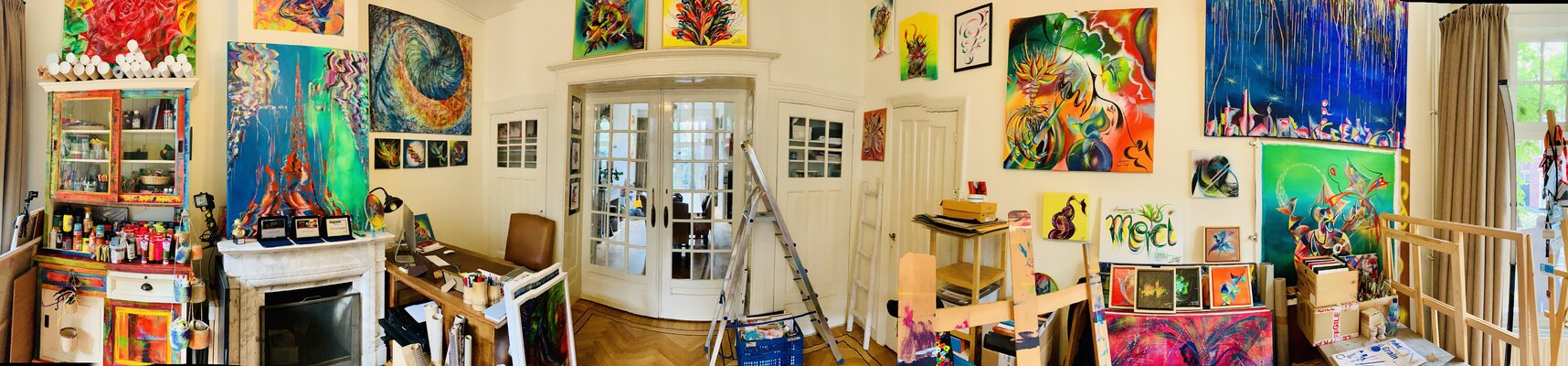 Sandrine Langlade in the Studio: Atelier de l'artiste à La Haye (Den Haag, Netherlands)