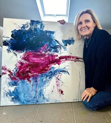 Sabine Kay in the Studio: Eines meiner Werke