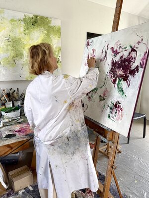 Sabine Kay in the Studio: Bei der Arbeit