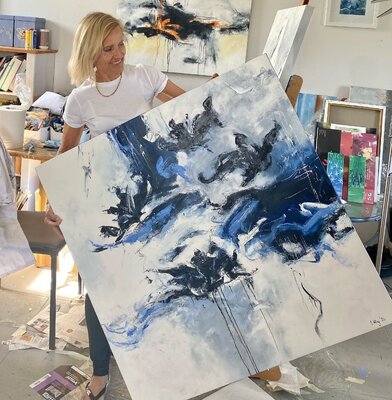 Sabine Kay in the Studio: Beim Aufräumen meiner Bilder mit einem meiner Lieblingsbilder