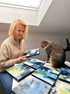 Sabine Kay in the Studio: Bei der Auswahl einer Bilderserie