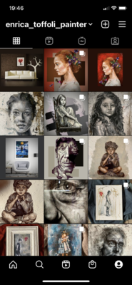 Enrica Toffoli in the Studio: La mia pagina INSTAGRAM