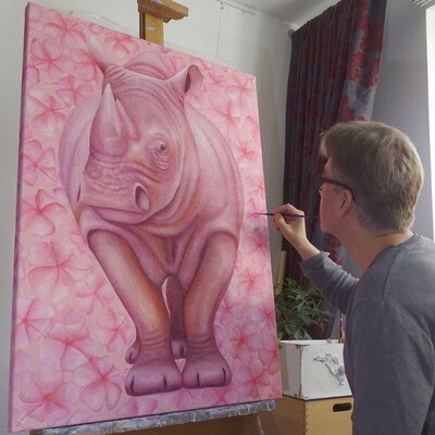 Filiberto Montesinos Castañón in the Studio