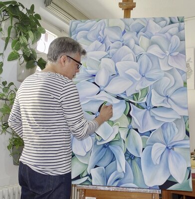 Filiberto Montesinos Castañón in the Studio
