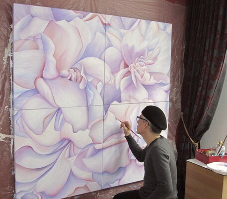 Filiberto Montesinos Castañón in the Studio
