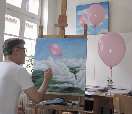 Filiberto Montesinos Castañón in the Studio