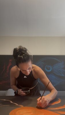 Karina Yacoubian in the Studio