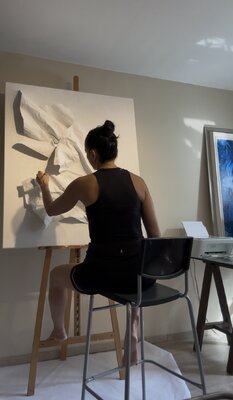 Karina Yacoubian in the Studio