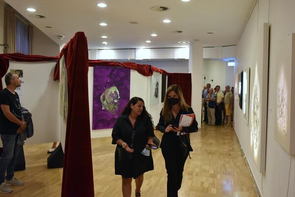 Stefano Di Loreto in the Studio: Visita alla mostra personale "L'Asse Interiore, la Bellezza" all'interno del Festival Dannunziano 2022 nel Museo Aurum, Italia