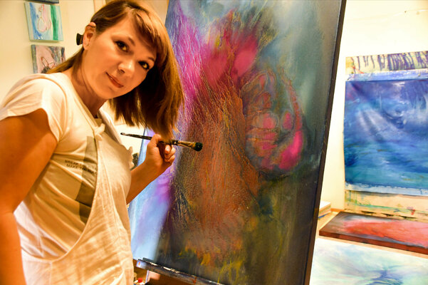 BEATA KOZAK in the Studio