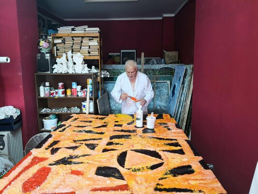 Juan Varela in the Studio