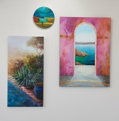 Laurelle Bessé in the Studio: 3 tableaux exposés à la Maison des Arts de Montbazon ( Indre et Loire )- France