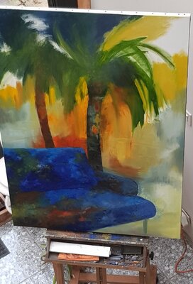 Laurelle Bessé in the Studio: work progress...