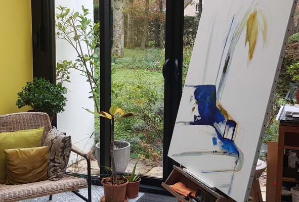 Laurelle Bessé in the Studio: nouvelle peinture dans l'atelier