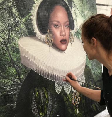 Karin Vermeer in the Studio