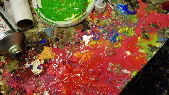 Karin Vermeer in the Studio