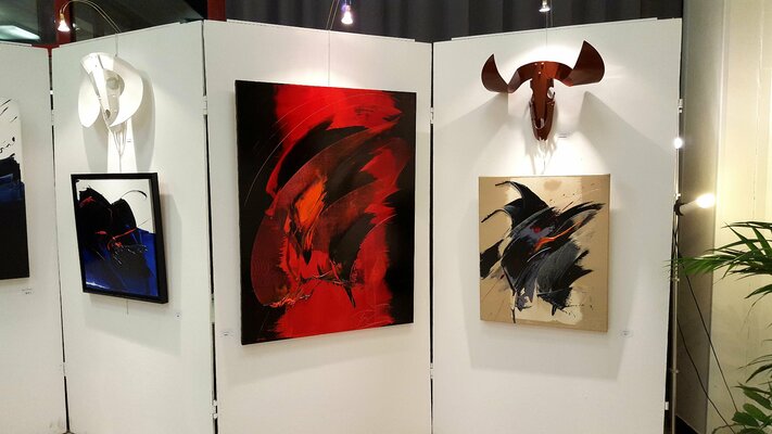 Jean Soyer in the Studio: 2017 Invité d'Honneur au Salon Artistique de Rosny sous Bois avec le sculpteur Thomas Turner