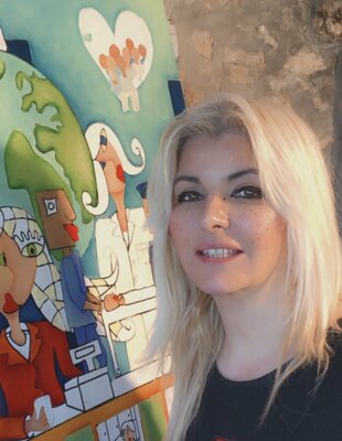 Anne-Marie Torrisi in the Studio