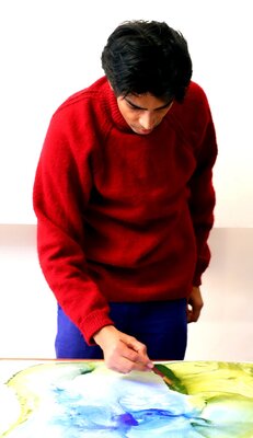 Pratap Singh in the Studio