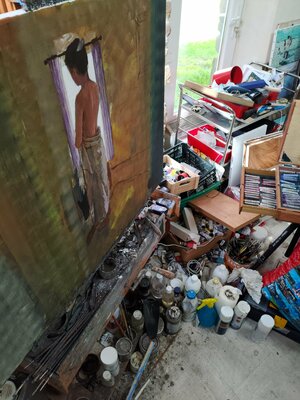 James MacKeown in the Studio