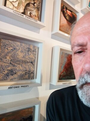 Antonio Presti in the Studio: Un piccolo formato cm 20 x 20  nel progetto  MIPAC - Museo permanente Arte Contemporanea