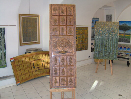 Antonio Presti in the Studio: I miei alberi materici nell' atelier di CUNEO (Italy)