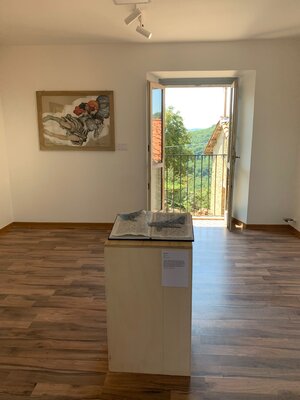 Antonio Presti in the Studio: Il mio Moby Dick all mostra collettiva di artisti internazionali presso la ex Chiesa dei Battuti a BOSSOLASCO (Cuneo) fino al 4 settembre 2022
