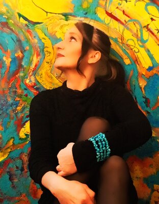Marisa Milan in the Studio