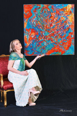 Marisa Milan in the Studio