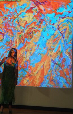 Marisa Milan in the Studio