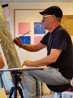 Krister Björklund in the Studio
