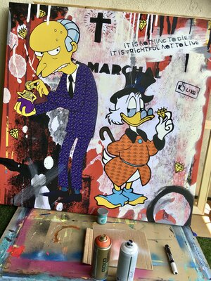 Misako Street Art in the Studio: Création d'une pièce sur mesure pour des collectionneurs danois