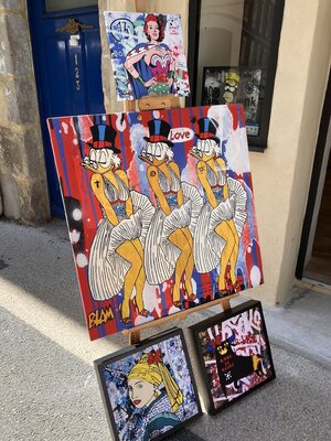 Misako Street Art in the Studio: Des icones populaires et beaucoup de couleur