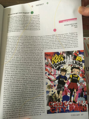 Misako Street Art in the Studio: Parution d'un article dans le magazine C de l'art