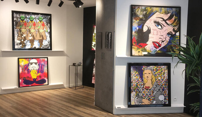 Misako Street Art in the Studio: Photos œuvres en galerie