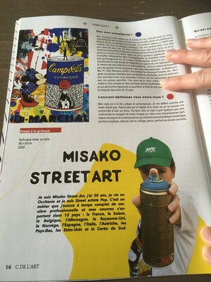 Misako Street Art in the Studio: Parution d'un article dans le magazine C de l'art