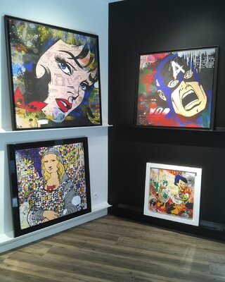Misako Street Art in the Studio: Pop culture, nostalgie et souvenirs d'enfance.