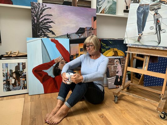 Sanne Rasmussen in the Studio