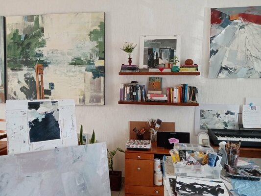 Arlén Sánchez in the Studio