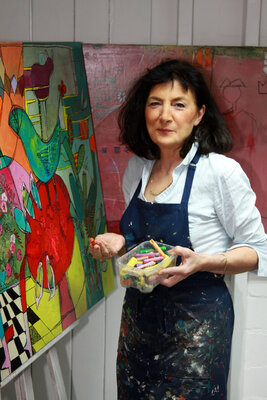 Helmtrud Kraienhorst in the Studio