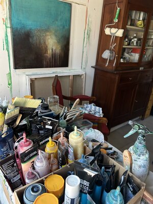 Alessandra Marzatico in the Studio