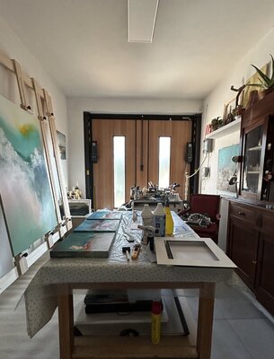 Alessandra Marzatico in the Studio