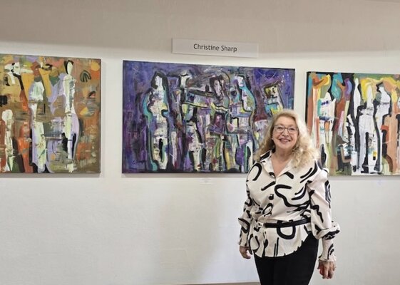 Christine Sharp in the Studio