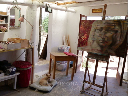 Simona Marziani in the Studio